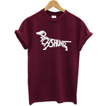 Dachshund Printed T-shirt Cotton